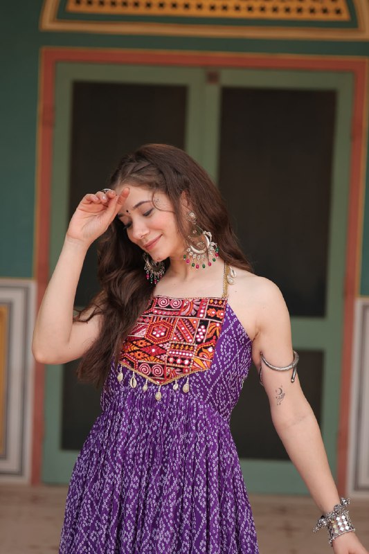 Rangilo Saawan Mirror Work Magic Garba Gown