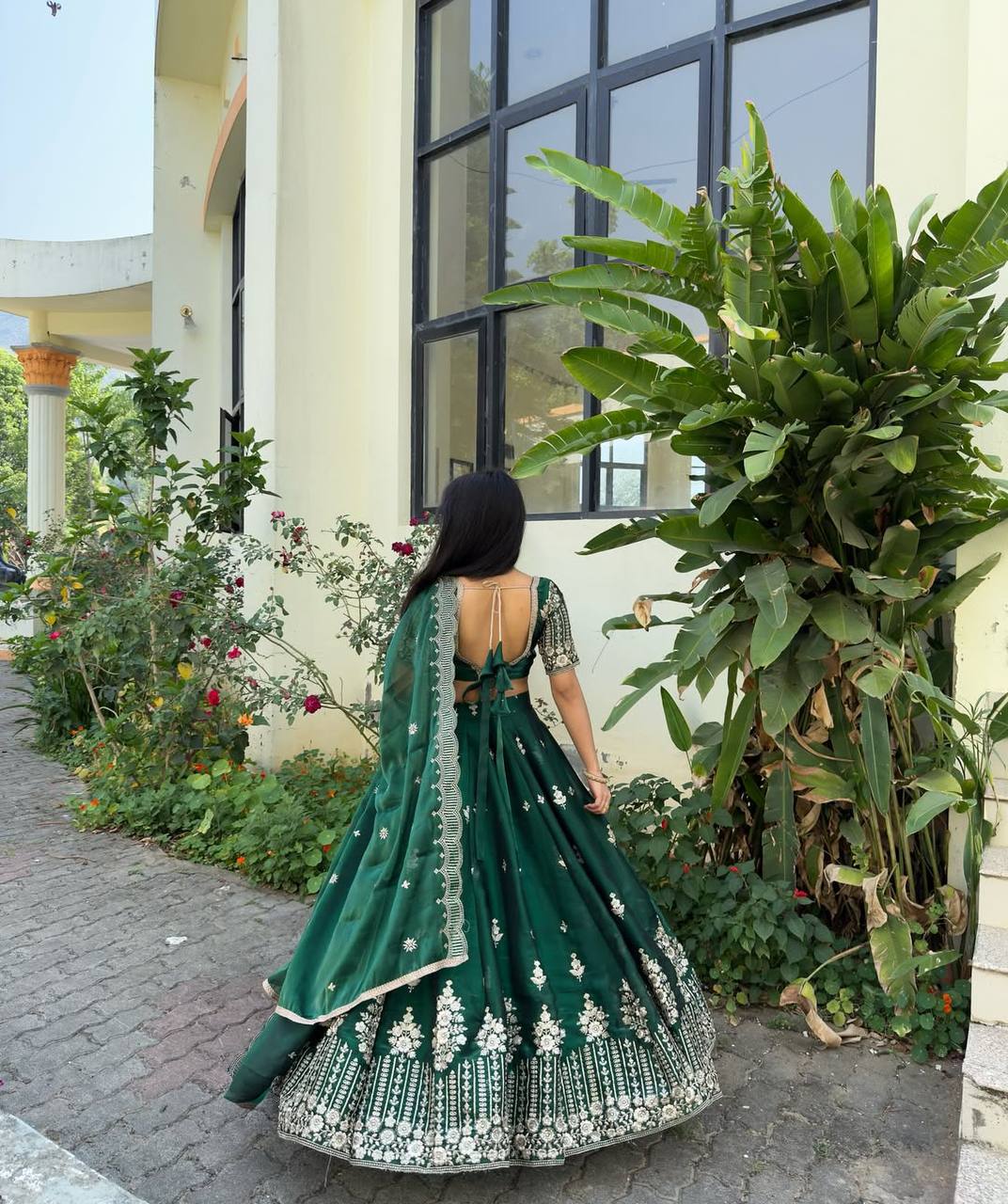 Crimson Grace Aadhya’s Royal Bloom Lahenga Set