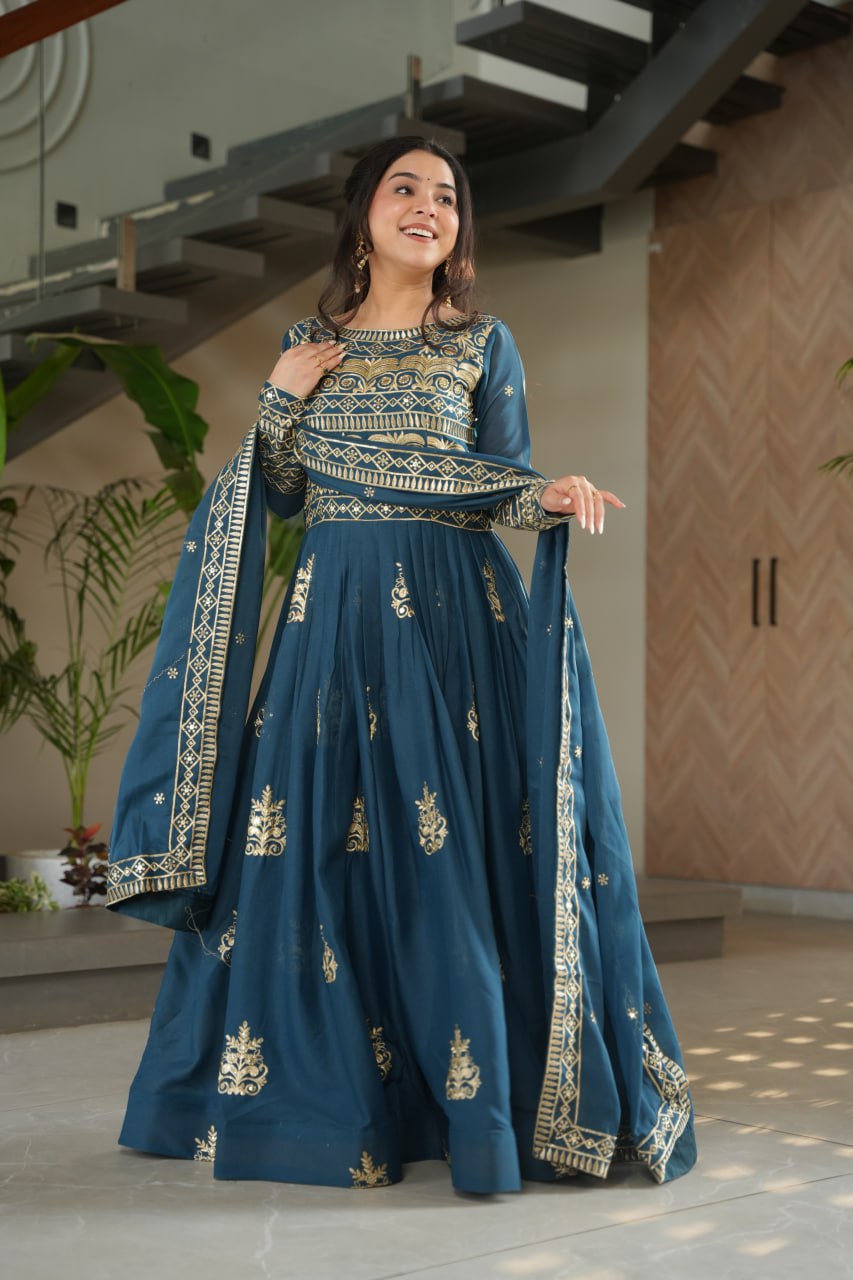 The Royal Drape Readymade Designer Gown