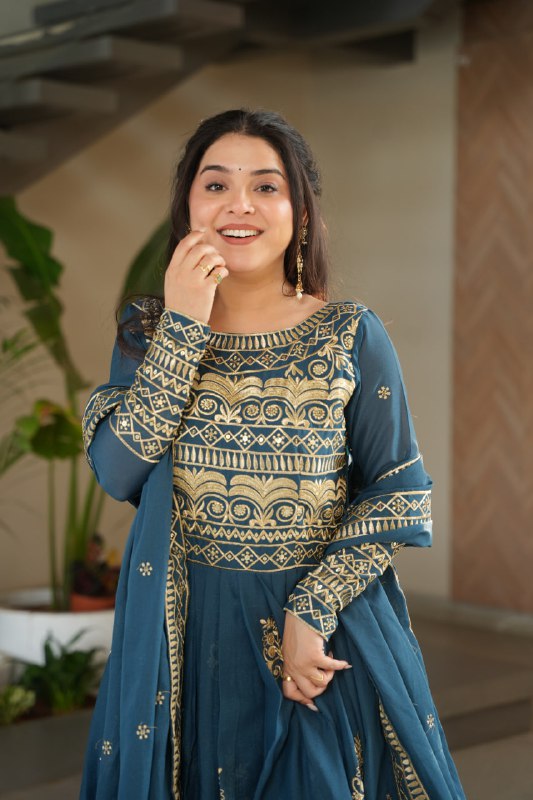 The Royal Drape Readymade Designer Gown