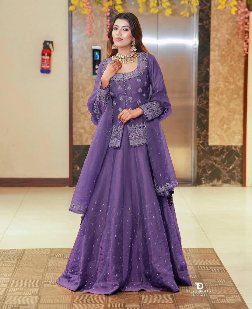 Rangrez Royalty Sharara Suit Set with Exquisite Embroidery Work