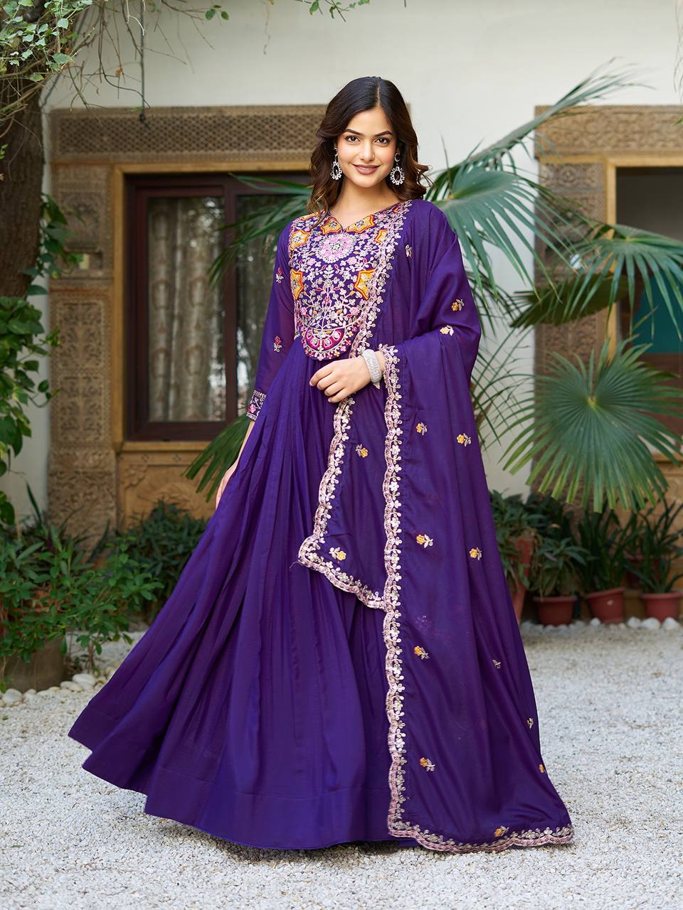 Regal Rhythm Mirror Magic Edition Gown With Duptta