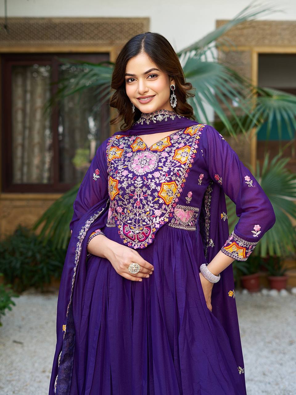 Regal Rhythm Mirror Magic Edition Gown With Duptta