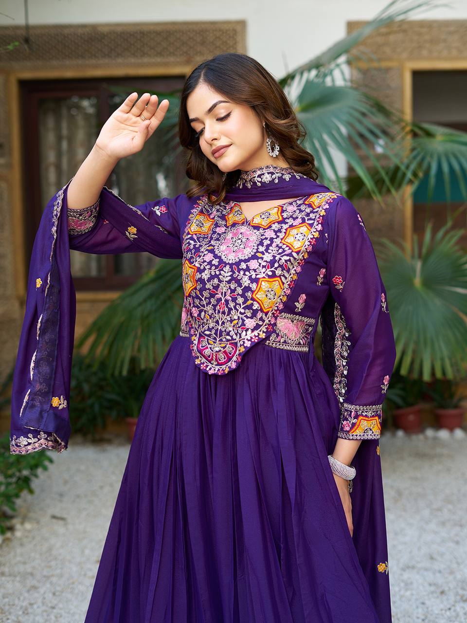 Regal Rhythm Mirror Magic Edition Gown With Duptta