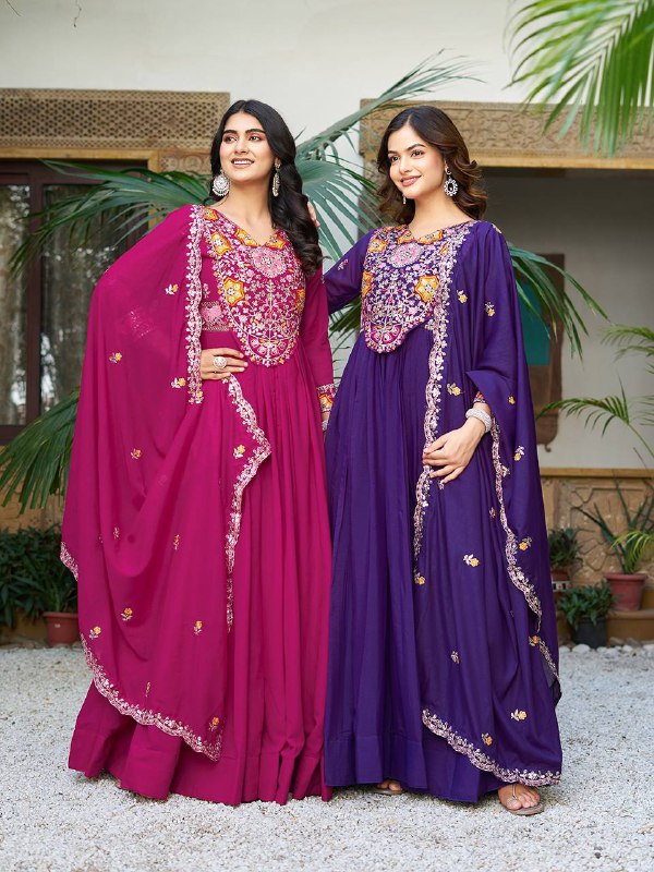 Regal Rhythm Mirror Magic Edition Gown With Duptta