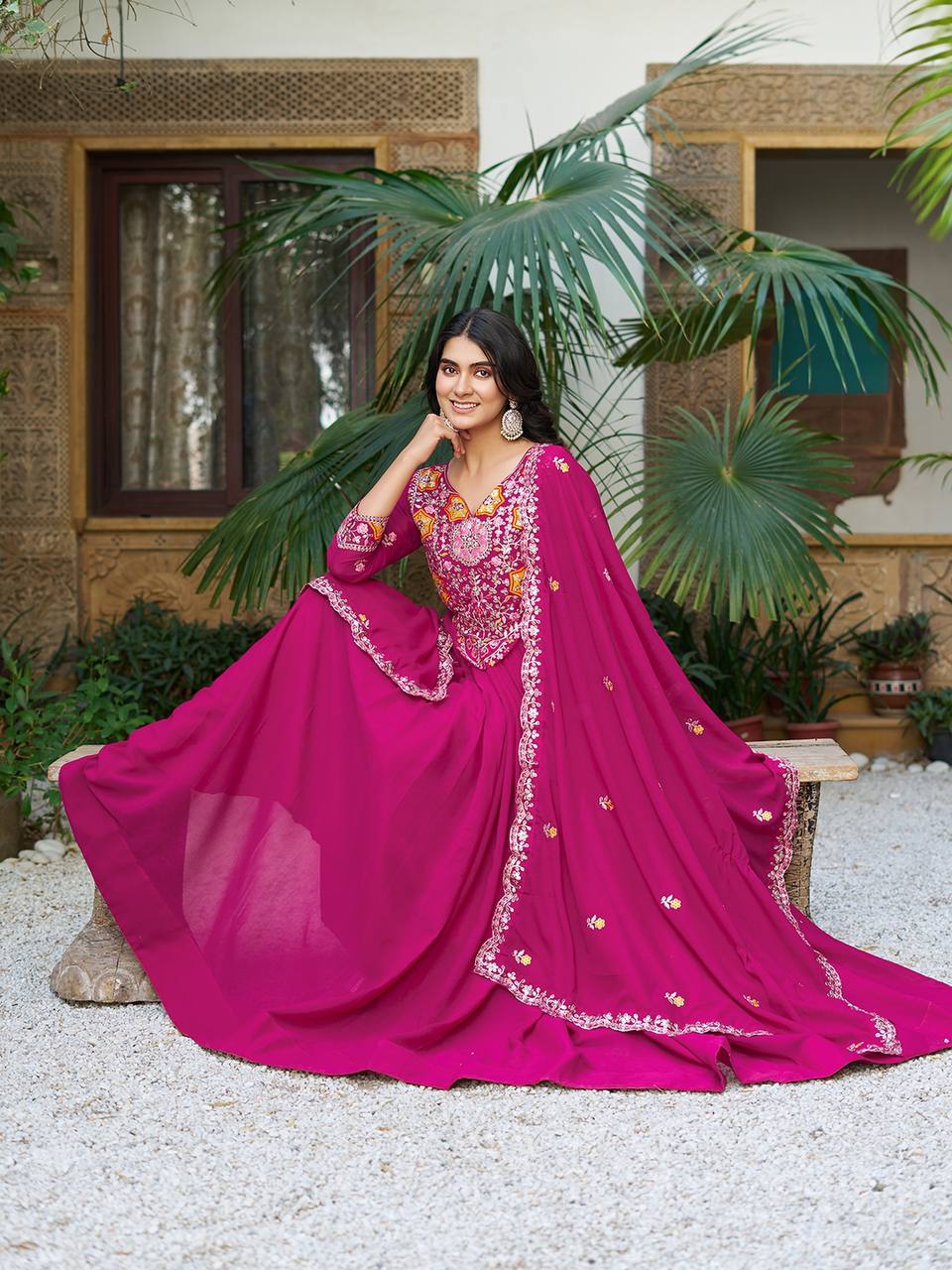 Regal Rhythm Mirror Magic Edition Gown With Duptta