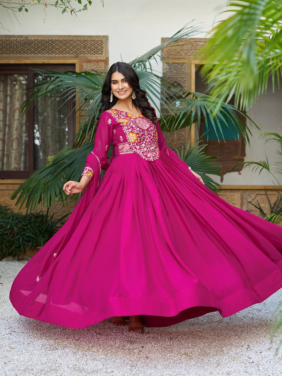 Regal Rhythm Mirror Magic Edition Gown With Duptta