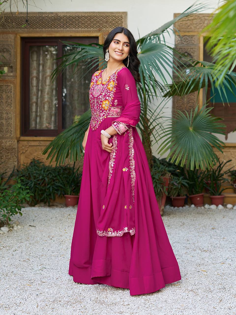 Regal Rhythm Mirror Magic Edition Gown With Duptta