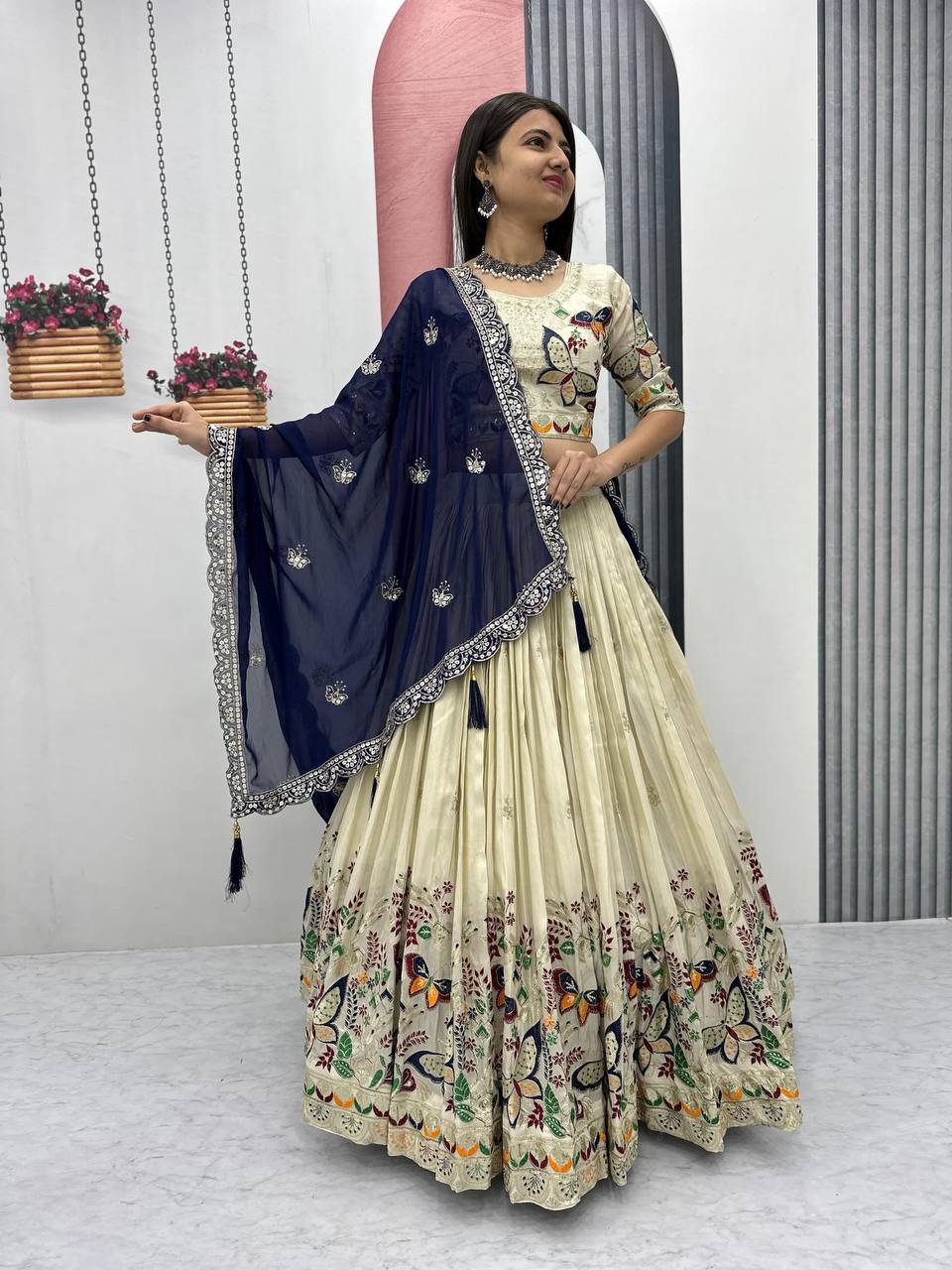 Butterfly Elegant Heavy Thread Lehenga Choli