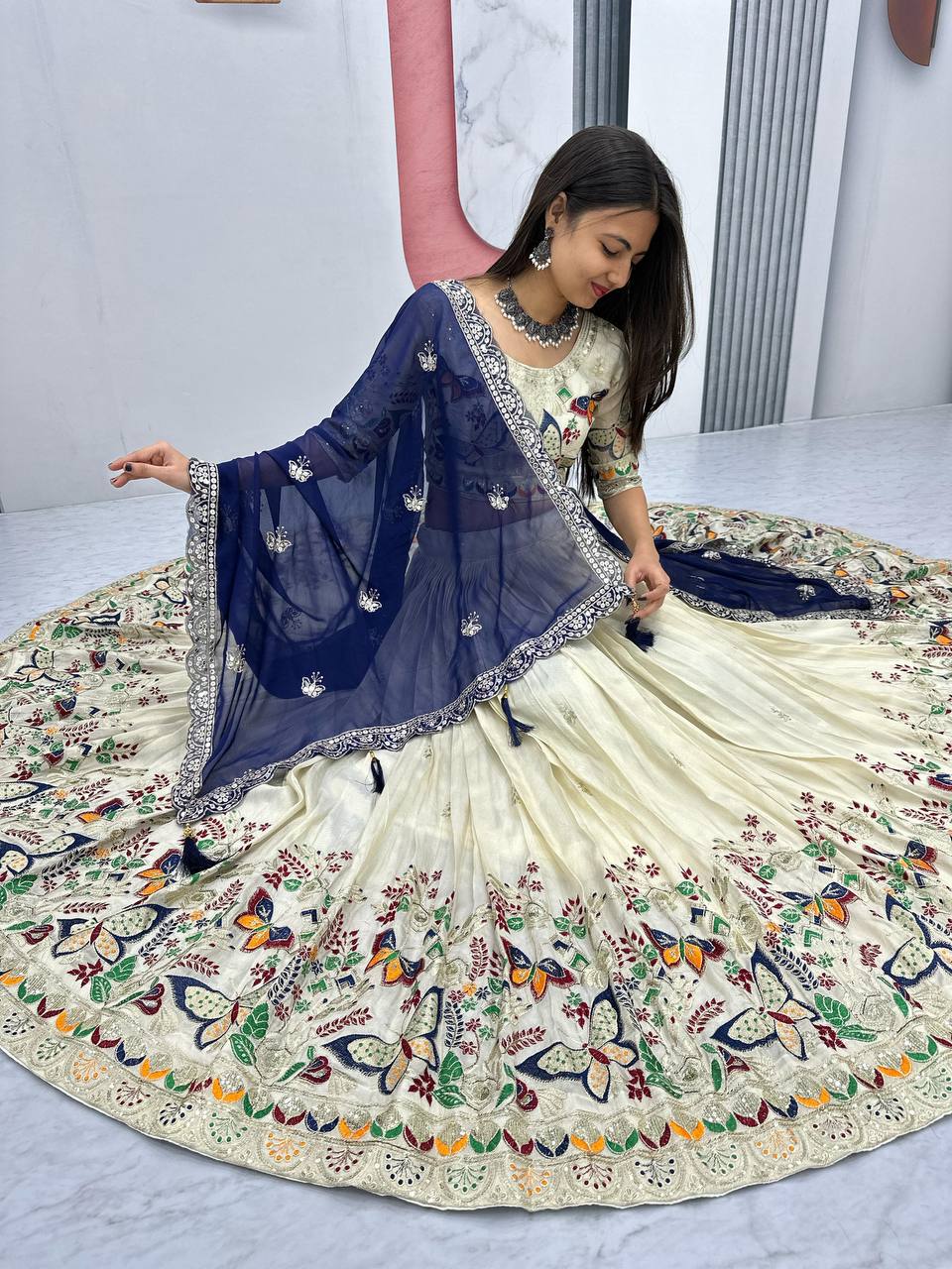 Butterfly Elegant Heavy Thread Lehenga Choli
