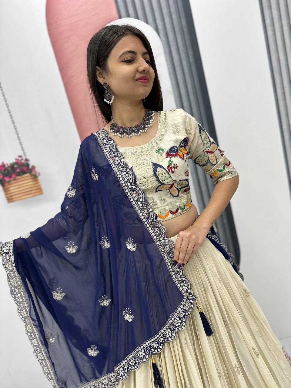 Butterfly Elegant Heavy Thread Lehenga Choli