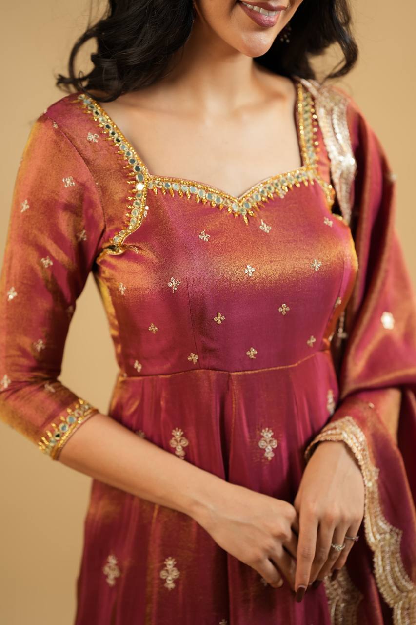 Reyna Designer Luxury Cosmo Clothing Anarkali Suit