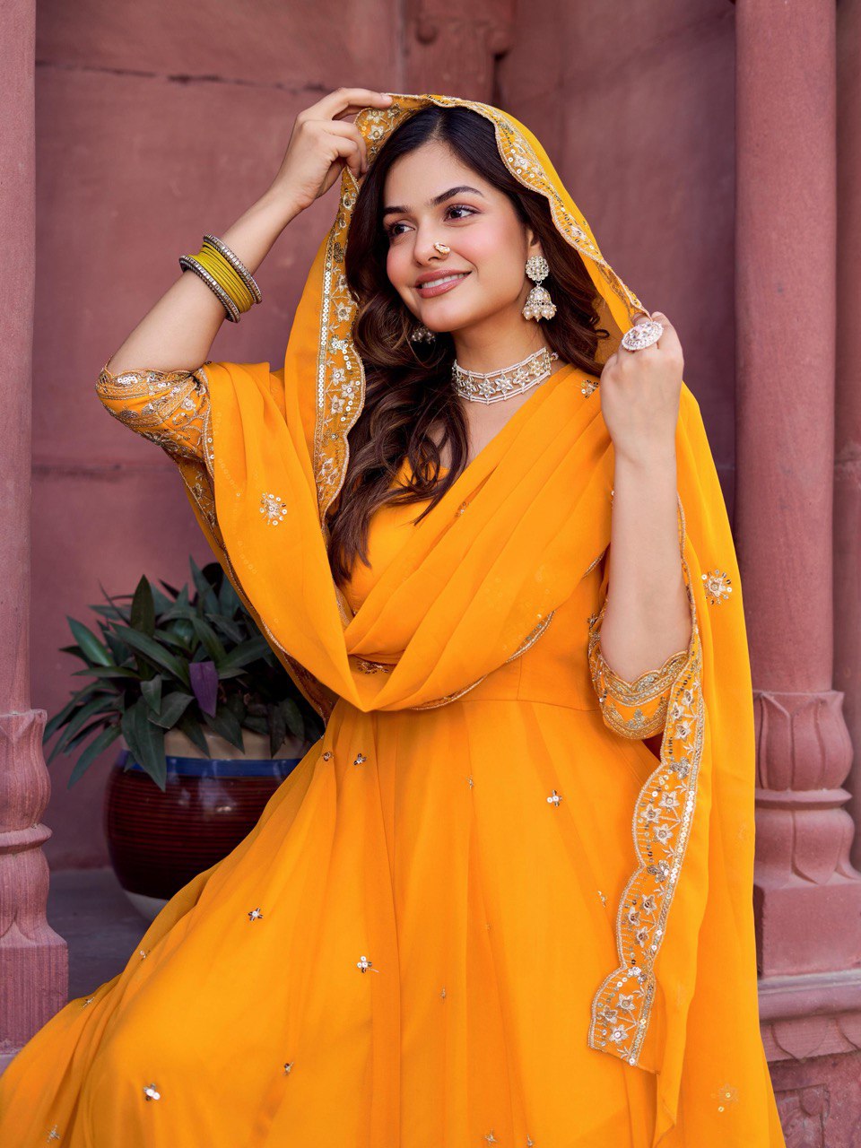 Sitara Festive Bond Faux Georgette Anarkali Gown