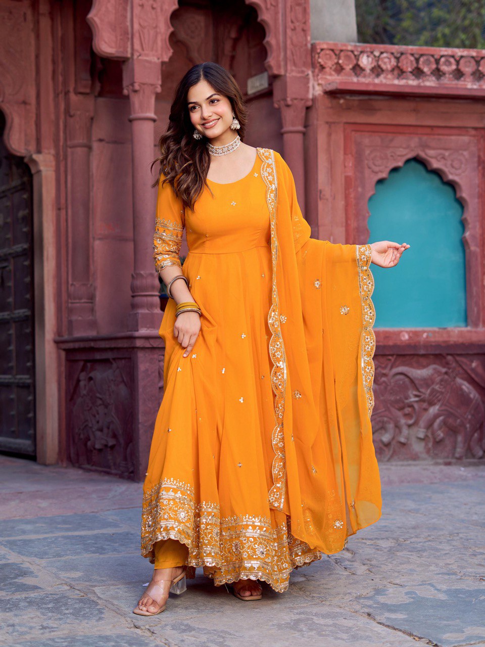 Sitara Festive Bond Faux Georgette Anarkali Gown