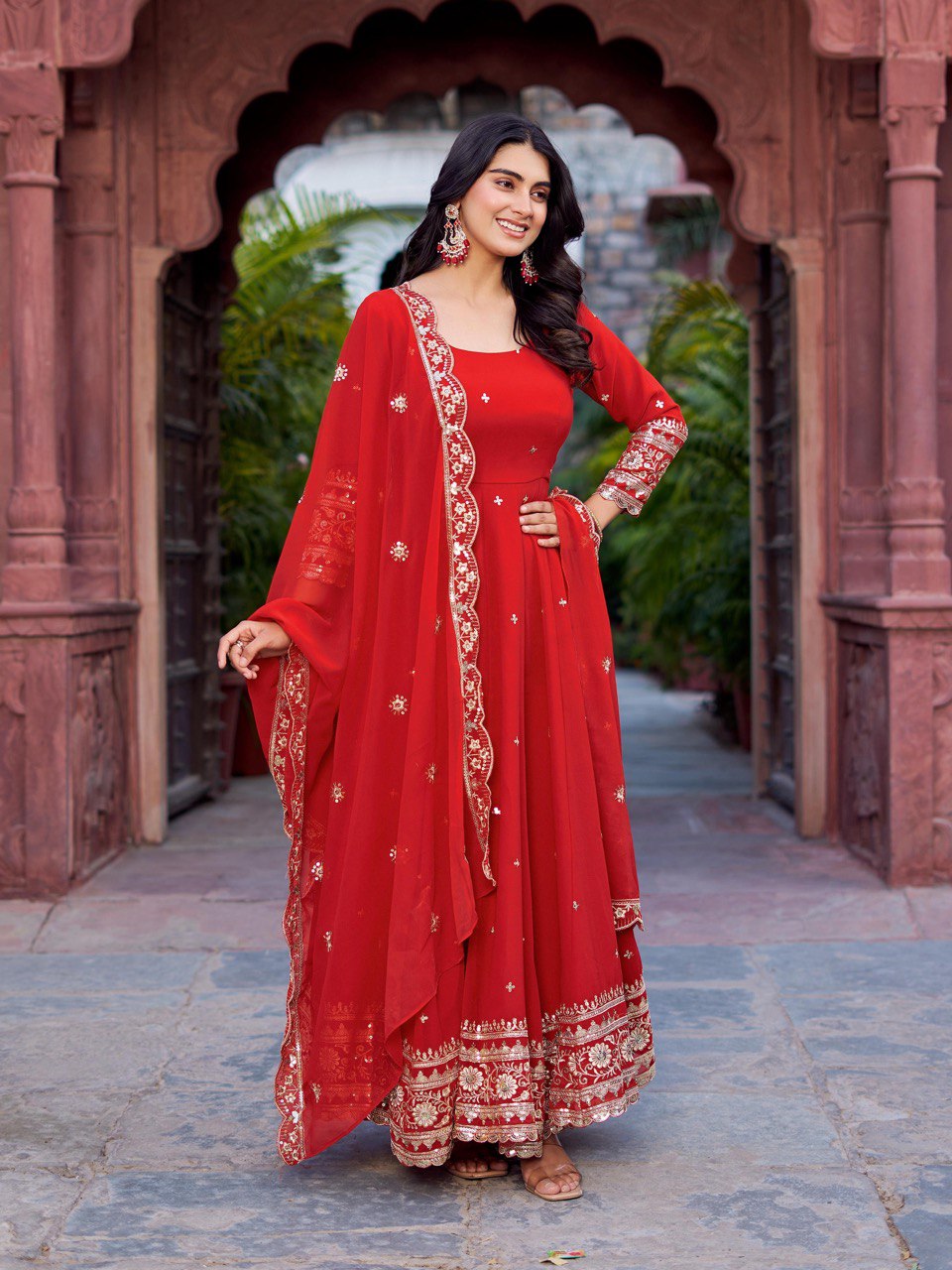 Sitara Festive Bond Faux Georgette Anarkali Gown