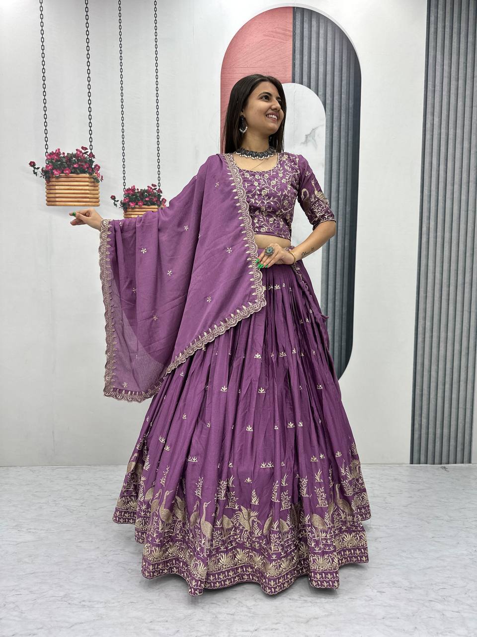 Ayana Designer EmbroideryThread Work Lehenga Choli