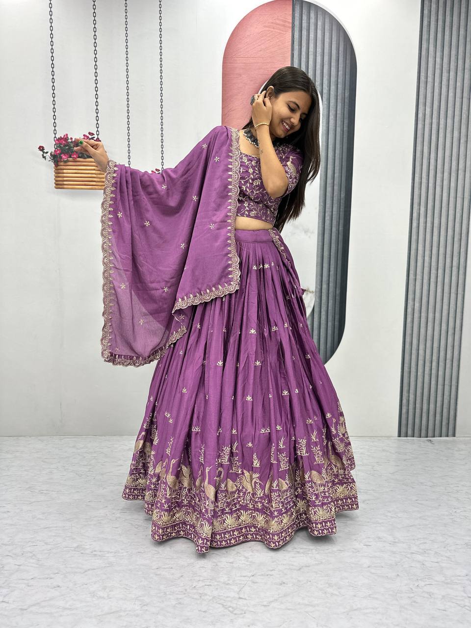 Ayana Designer EmbroideryThread Work Lehenga Choli