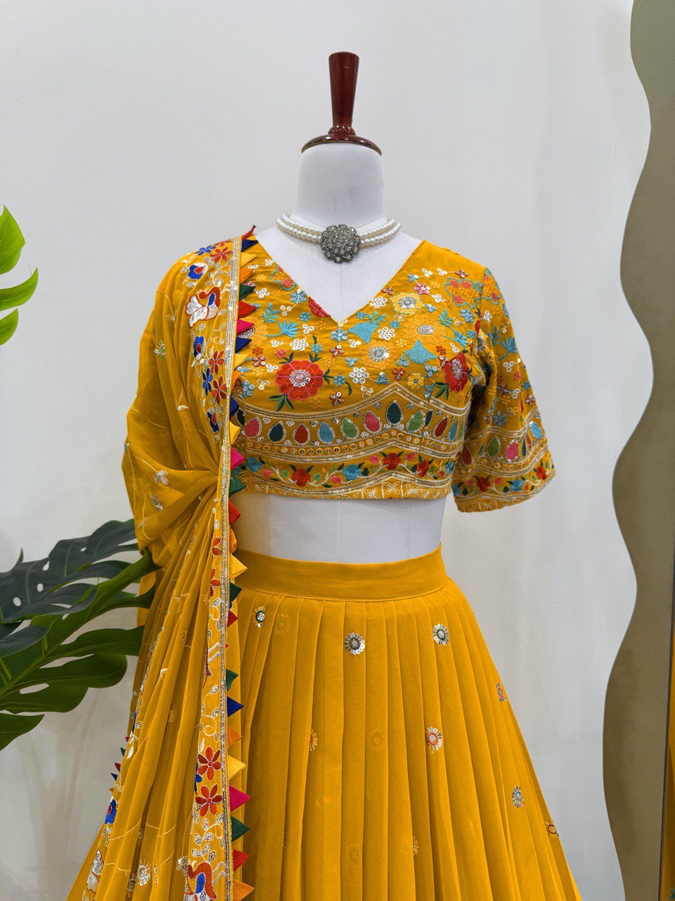 Kritira Blooming Hevay Thread With Sequnce Work Lehenga Set