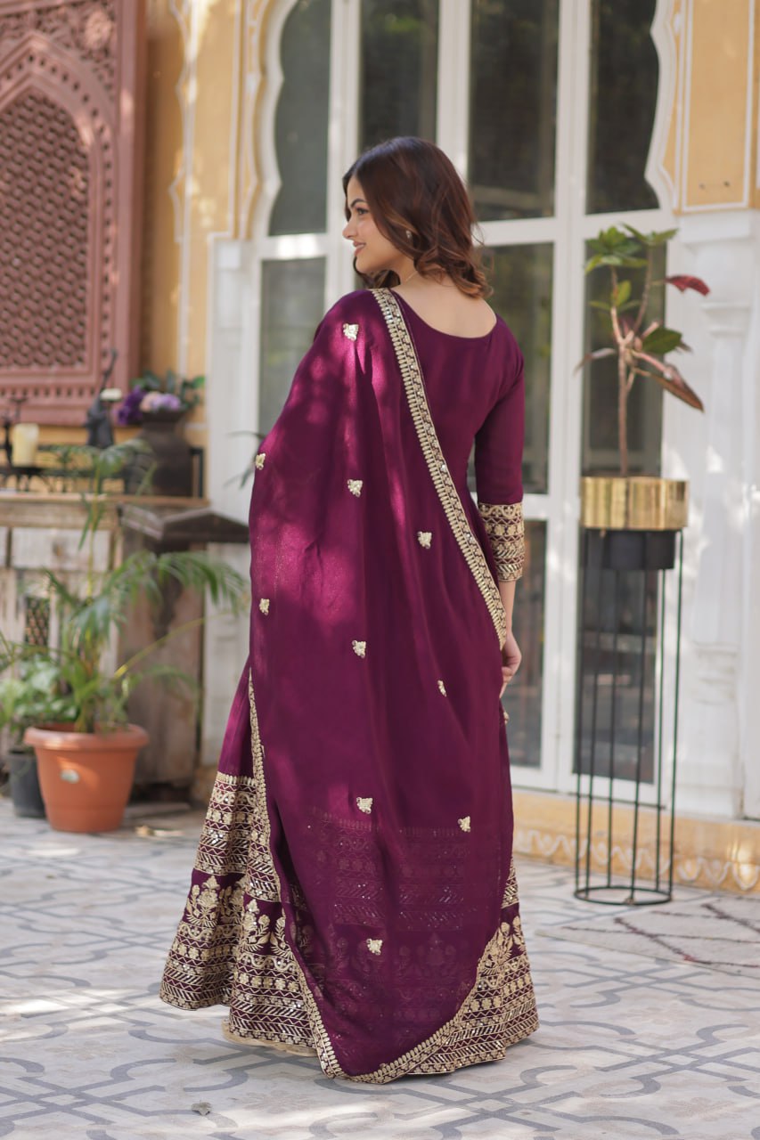 Ethnic Wear Inspiration Shimmer Anarkali gown