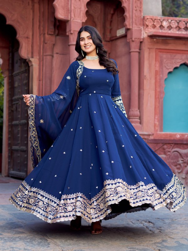 Sitara Festive Bond Faux Georgette Anarkali Gown