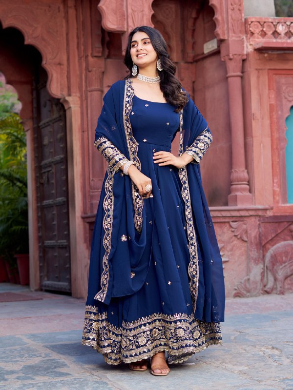Sitara Festive Bond Faux Georgette Anarkali Gown