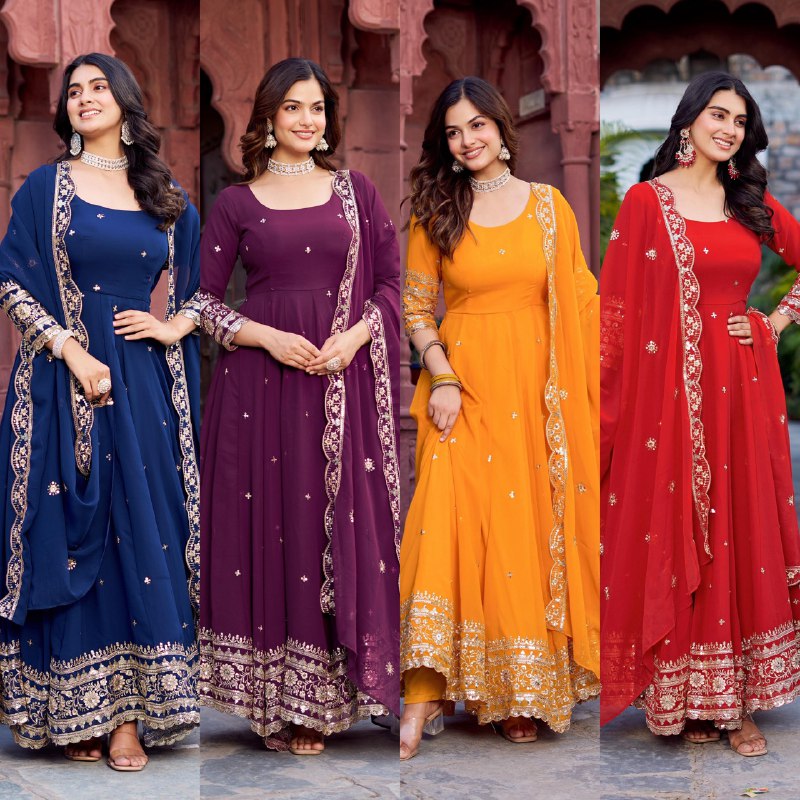 Sitara Festive Bond Faux Georgette Anarkali Gown