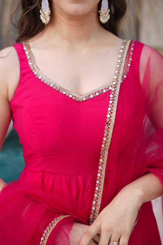 Kaelina Twirl in Pink Perfection Anarkali suit