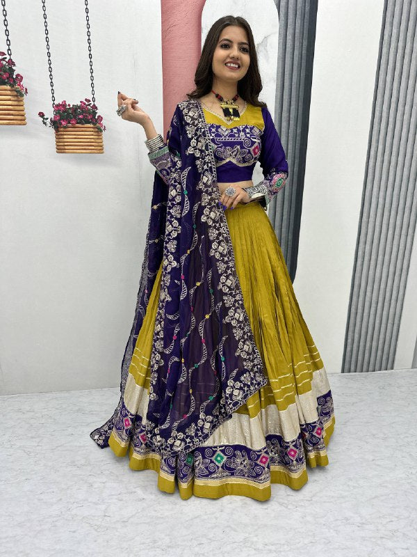 Vibrant Navratri Pure Cotton Lehenga Set
