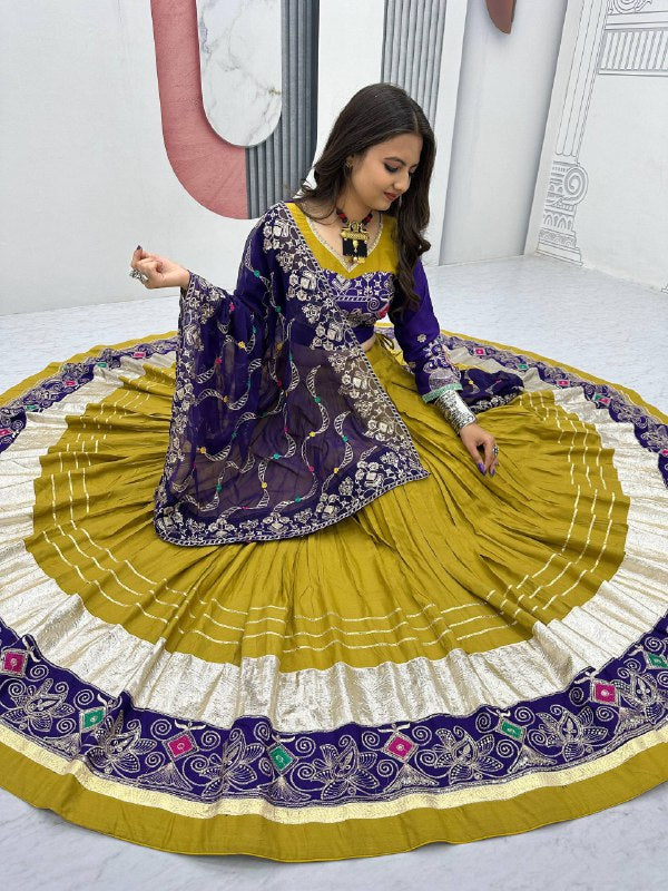 Vibrant Navratri Pure Cotton Lehenga Set