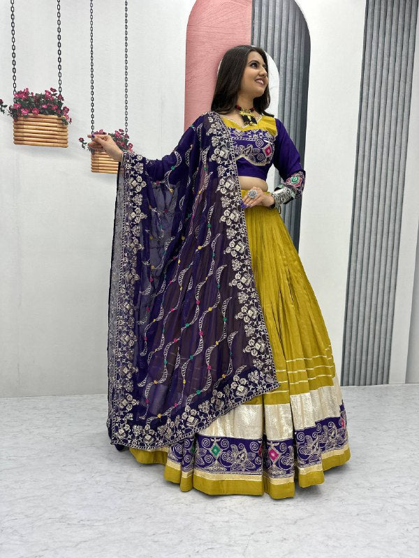 Vibrant Navratri Pure Cotton Lehenga Set