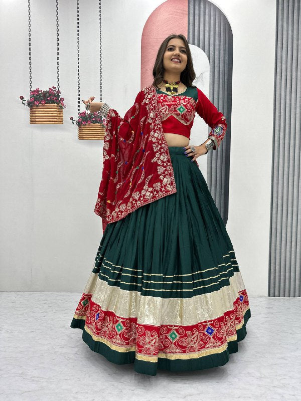 Vibrant Navratri Pure Cotton Lehenga Set
