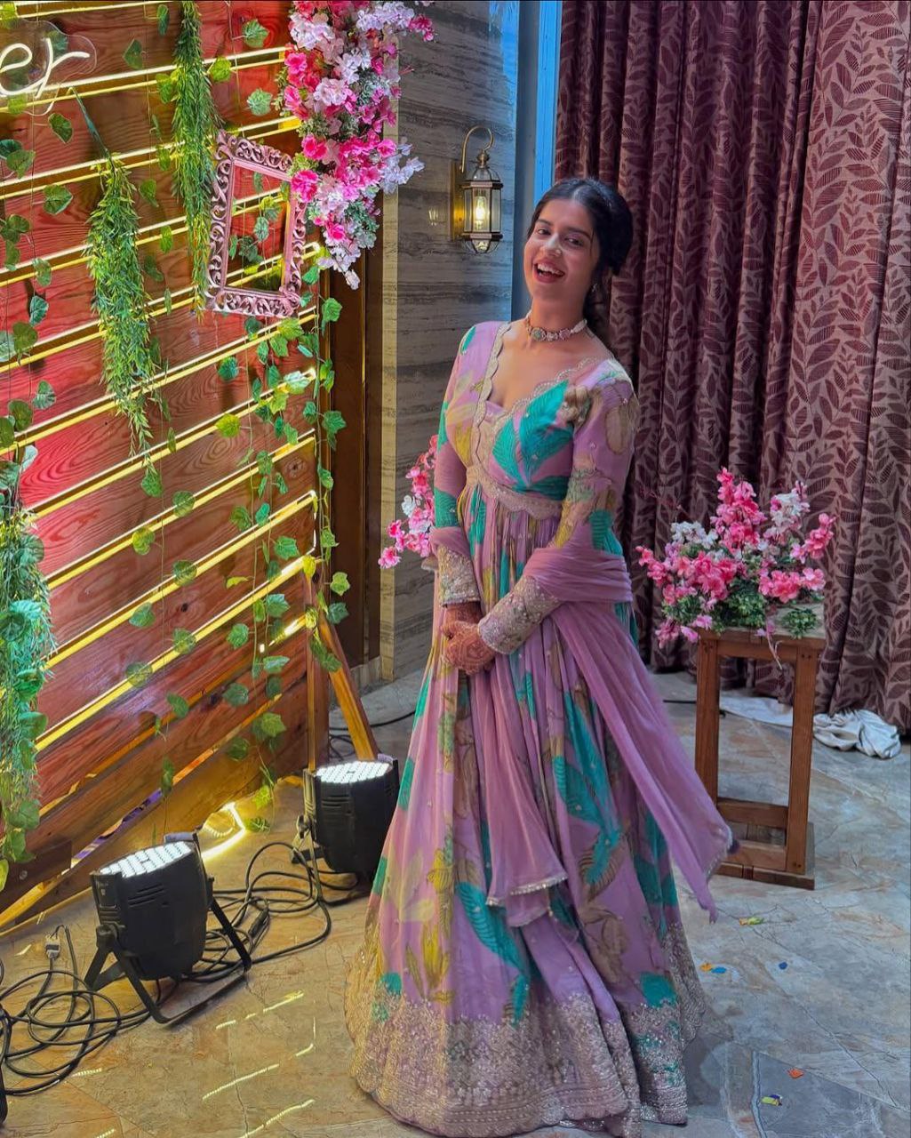 Vritika Designer Party Wear Fox Georgette Gown With Dupatta Set