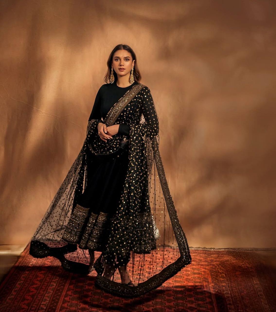 Midnight Majesty Luxe Black Anarkali