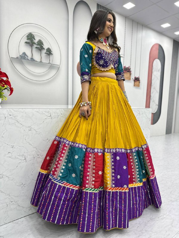 Kahani Multi-Color Bandhani Lehenga Choli Set
