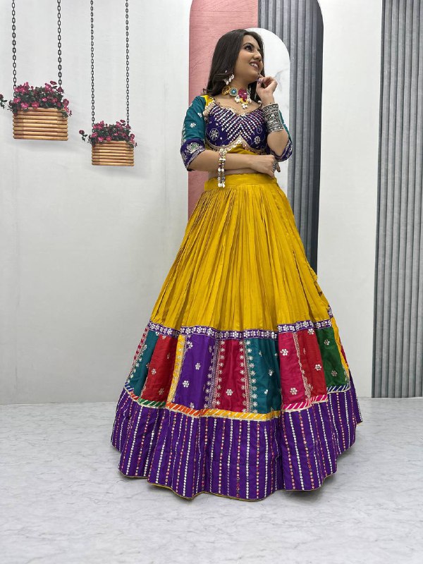 Kahani Multi-Color Bandhani Lehenga Choli Set