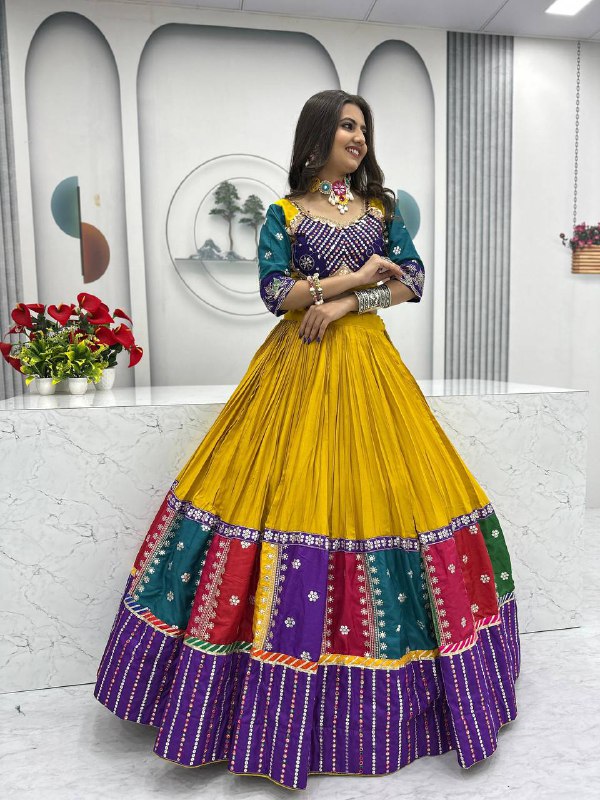 Kahani Multi-Color Bandhani Lehenga Choli Set
