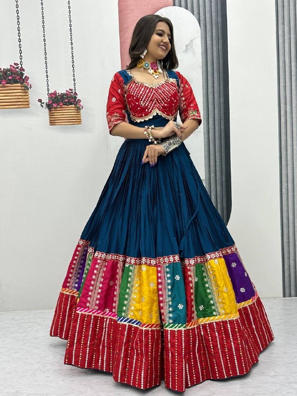 Kahani Multi-Color Bandhani Lehenga Choli Set