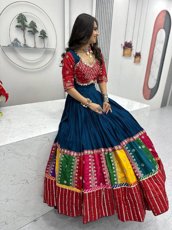 Kahani Multi-Color Bandhani Lehenga Choli Set