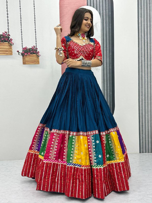 Kahani Multi-Color Bandhani Lehenga Choli Set