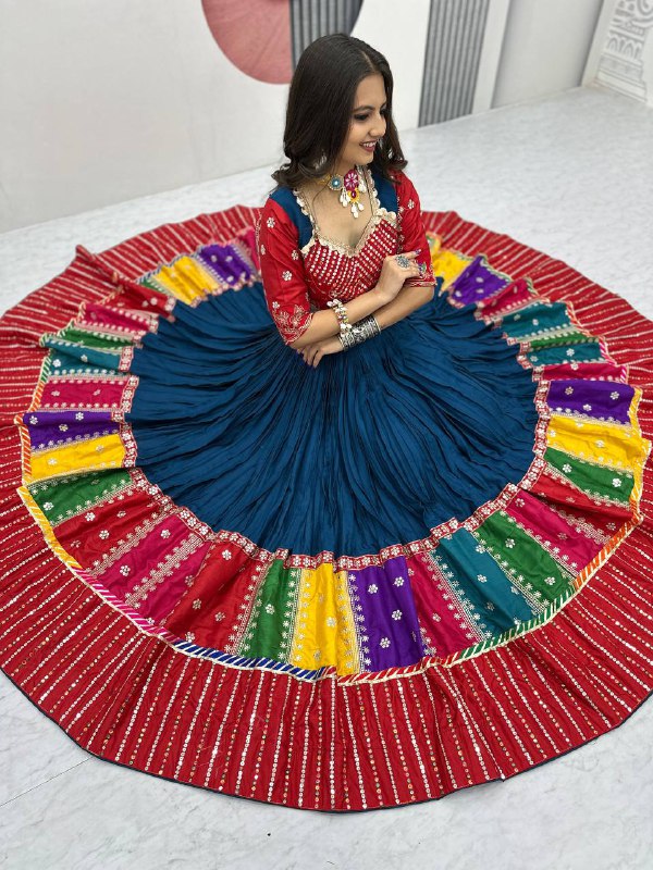 Kahani Multi-Color Bandhani Lehenga Choli Set