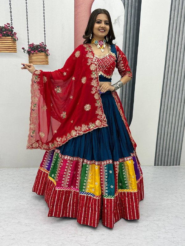 Kahani Multi-Color Bandhani Lehenga Choli Set