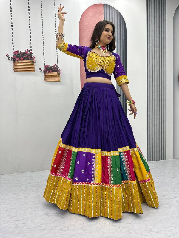 Kahani Multi-Color Bandhani Lehenga Choli Set