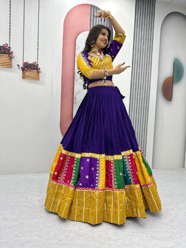 Kahani Multi-Color Bandhani Lehenga Choli Set