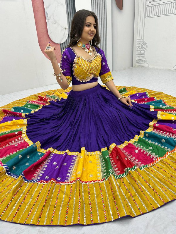 Kahani Multi-Color Bandhani Lehenga Choli Set