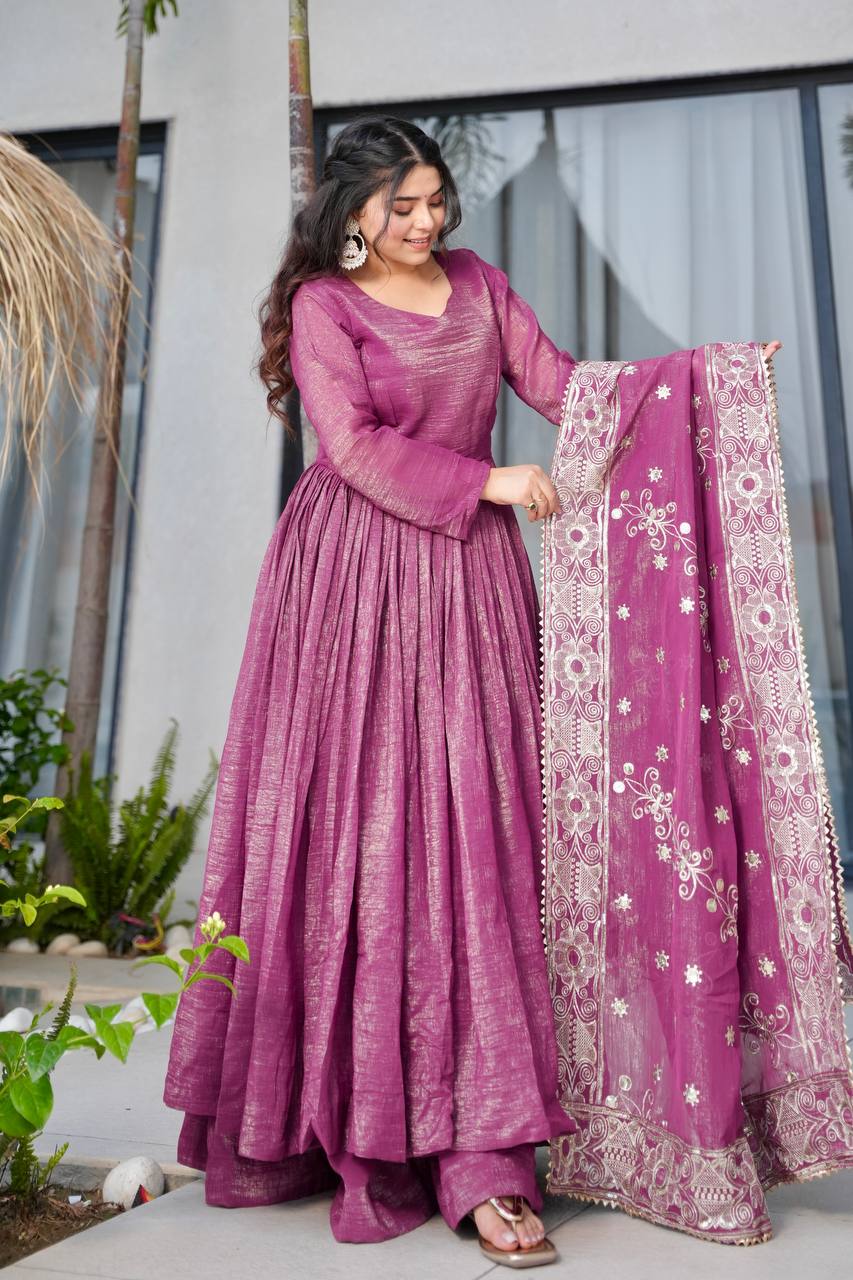 Arohi Mauve Suit Set
