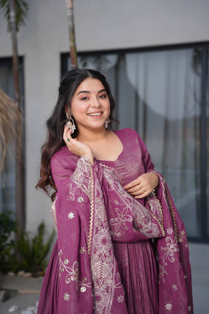 Arohi Mauve Suit Set
