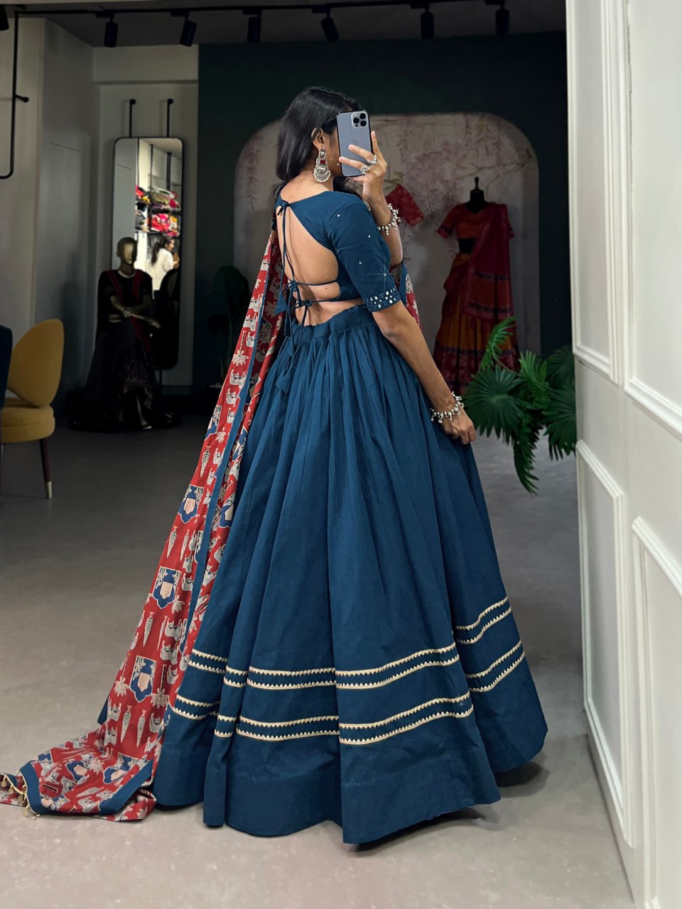 Azael Beautiful Pure Cotton Lehenga Set