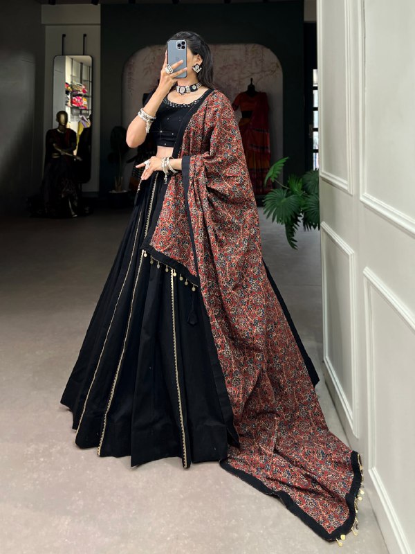 Azael Beautiful Pure Cotton Lehenga Set