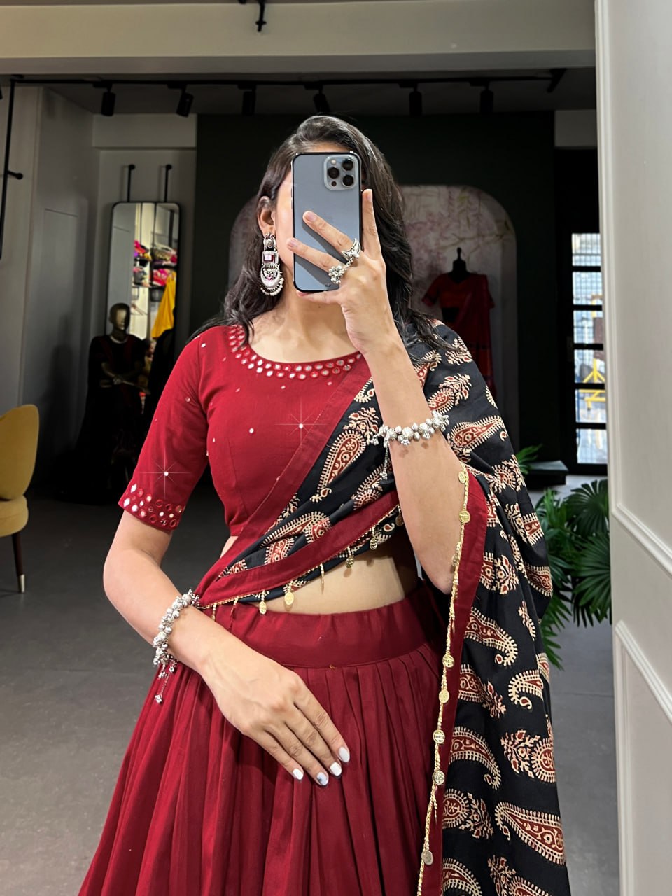 Azael Beautiful Pure Cotton Lehenga Set
