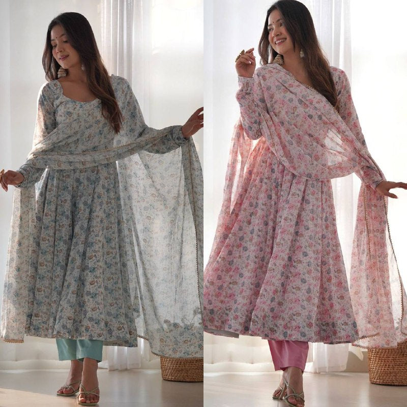 Vyara pure Micreo Cotton Anarkali Set